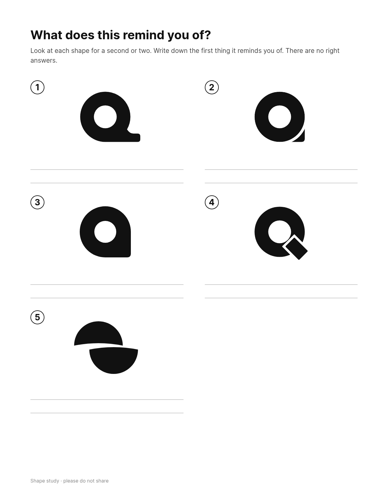 First impression test sheet